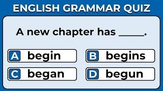 CAN YOU PASS THIS TEST? | Mixed English Grammar Quiz:   #challenge 39