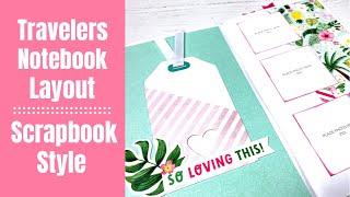 Scrapbooking Travelers Notebook Layouts