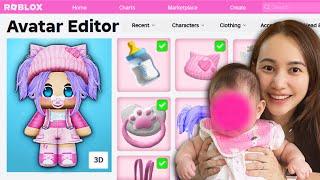 I made my BABY a ROBLOX ACCOUNT in ROBLOX! (FREE PLUSHIE)