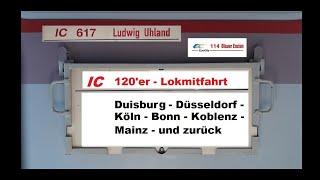 Begleitfahrt auf der Baureihe 120 von Duisburg nach Mainz [Juli 1992]