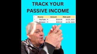 Passive Income Tracker - Keep Tabs on Different Revenue Sources