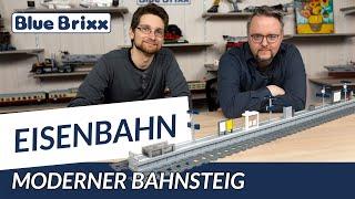 Moderner Bahnsteig von BlueBrixx