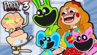 Mongo e Drongo em POPPY PLAYTIME 3 | Diversão com Smilling Critters! | parte 3