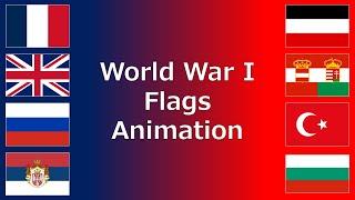 World War I Flags Animation