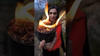 PORTABLE  Waterproof  CAMPFIRE with the SAWDUST#survival #camping #outdoors #bushcraft #narcissus