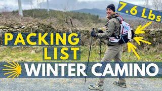 Men’s Ultralight Camino de Invierno Packing List (Winter) | Camino de Santiago Guide