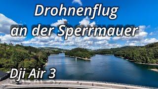 Drohnenflug an der Sperrmauer