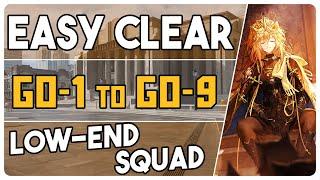 All GO Stages | GO-1 to GO-9 | Low End Squad |【Arknights - アークナイツ】