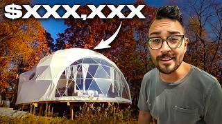 How much it costs to build a glamping geodome + FULL TOUR!