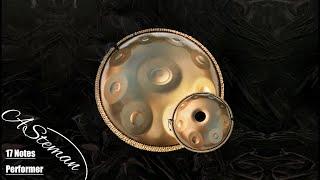 Asteman Handpan Performer D minor 17 Notes | two sides handpan multiple scales hand drum pantam