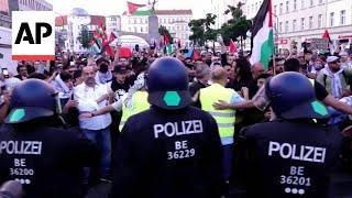 Pro-Palestinian protesters clash with police in Berlin