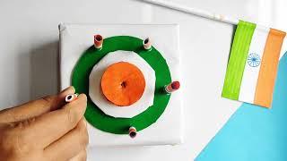 Indian Flag making easy | Handmade India Flag easy way | National Flag of India step by step