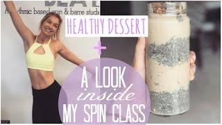 The BEST Healthy & Easy VEGAN Dessert | What a Spin Class is Like  | What I Eat in a Day #5