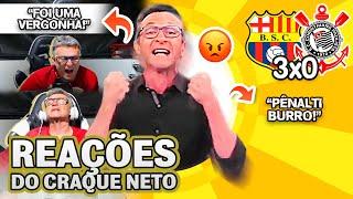 FIM DO SONHO!? OLHA COMO O CRAQUE NETO REAGIU A BARCELONA 3X0 CORINTHIANS PELA LIBERTADORES