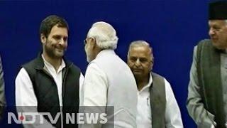PM Narendra Modi, Rahul Gandhi shake hands on Sharad Pawar's birthday