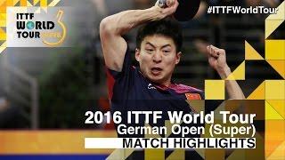 German Open 2016 Highlights: FANG Bo vs WANG Zengyi (R16)