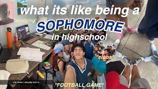 WHAT ITS LIKE BEING A SOPHOMORE IN HIGHSCHOOL | school vlog