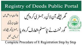 How to Register Sale deed online E Registration