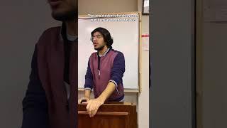 That one student who always ask questions at the end of class!
