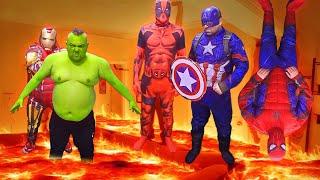 Floor Is Lava - With Superheroes