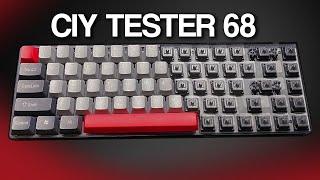 CIY Tester 68 - Quick Build and Typing Test using JWK Black