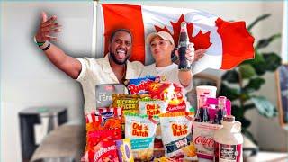 We Tried Popular Canadian Snacks for the First Time!  Our HONEST Reactions