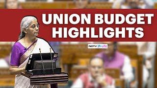 Top 10 Highlights Of Union Budget 2024 | Nirmala Sitharaman Speech Highlights