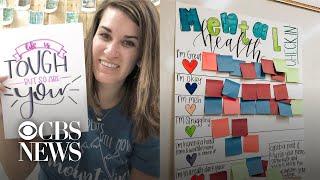 Teacher's "mental health check in" for students goes viral