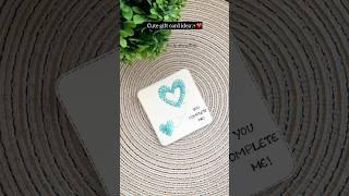 Handmade card for your loved ones | easy gift card ideas #diy #craft #handmade #giftideas #couple