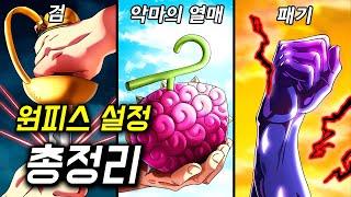 원피스 설정 총정리 (검, 악마의 열매, 패기)