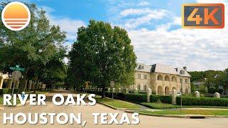 River Oaks Neighborhood in Houston, Texas, USA an UltraHD 4K Driving Tour.