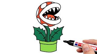 How to Draw a Piranha Plant From Super Mario