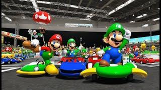 Lego Super Mario - Luigi's Flexing Features with His Sports Car Collections Festival