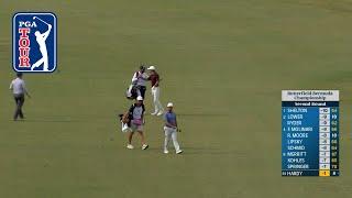 Nick Hardy dunks it for INCREDIBLE albatross at Butterfield Bermuda