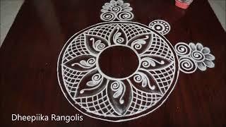 Karthigai deepam 2023 freehand kolam|new year rangoli designs|deepam muggulu|Amazing rangoli