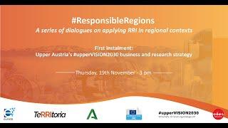 #ResponsibleRegions First Instalment -  S3 Strategy of Business Upper Austria