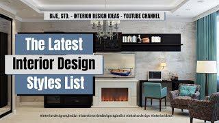 The Latest Interior Design Styles List