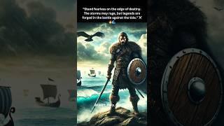"Epic Viking Warrior: Embracing Destiny Amidst the Storm"