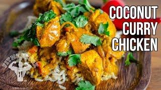 Healthy Coconut Curry Chicken in 1 minute / Pollo al Curry Saludable