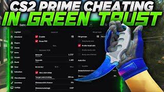 CS2 Legit Cheating in GREEN TRUST factor lobbies (Memesense CS2 Cheating)