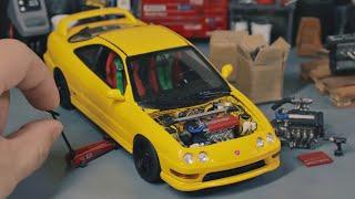 (ASMR) Acura Integra Type R Model Car Full Build Step by Step