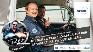 DET MÜLLER MIT DEM VW ELEKTRO-KÄFER AUF DER RENNSTRECKE AM BILSTER BERG