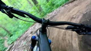 Riding Big Butter at Durham forest, Uxbridge Ontario POV camera