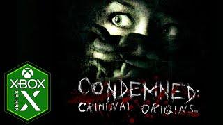 Condemned Criminal Origins Xbox Series X Gameplay