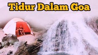 Tidur Dalam Goa Dibawah Air Terjun - Camping Bermalam di Goa Kelelawar