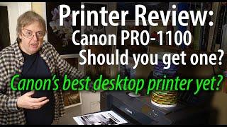 Canon PRO-1100 printer review. Detailed 17" pigment ink fine art printer review should you buy one?