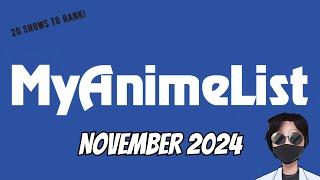 Ranking All the Anime I've Watched - November 2024 Update