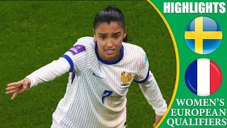 Sweden vs France  || HIGHLIGHTS || Women's Euro 2025 Qualifiers