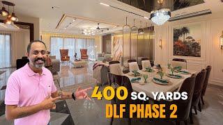 400 Sq. Yards, 4BHK Builder floor in DLF Phase 2 | Fully Furnished | Versace Style Interior