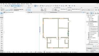 HOW TO DRAW HOUSE PLAN USING ARCHICAD- PART 2 , WINDOWS, DOORS AND PARTITIONING